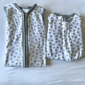 Burt’s Bees Baby 0-3 month set gender neutral footed sleep ‘n play + sleep sack